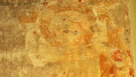 Középkori freskó a zajtai templomban