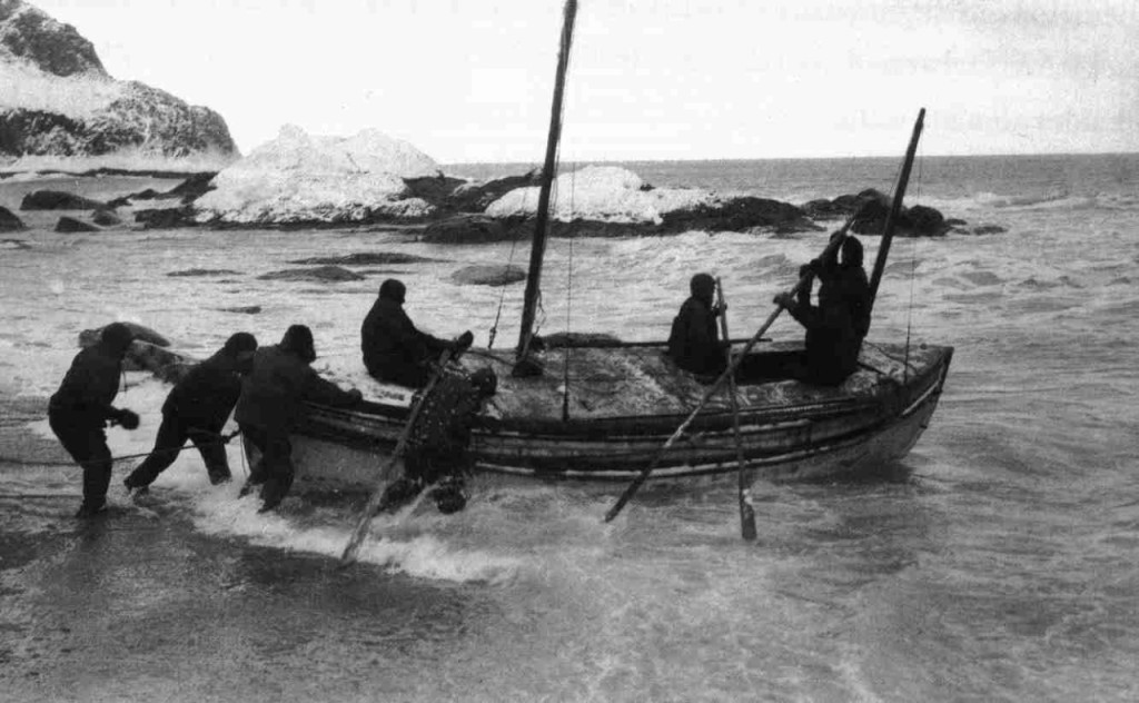 Archív felvétel a Shackleton-expedícióról