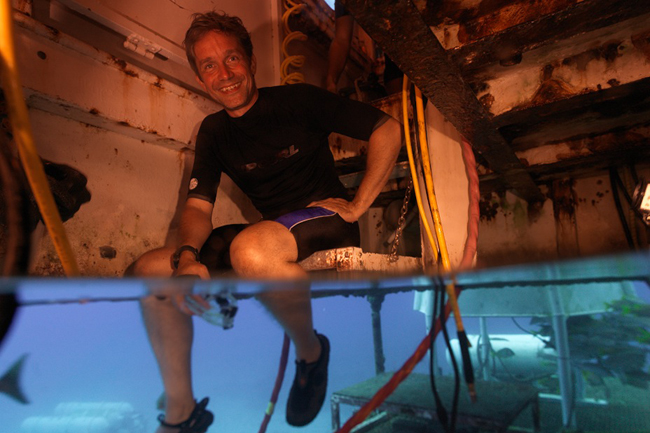 A mindössze 36 m2 alapterületű Aquarius fedélzetén Fabien Cousteau és munkatársai összesen 31 napot fognak eltölteni.