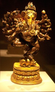 Tibetan-bronze-statue-Ganesha